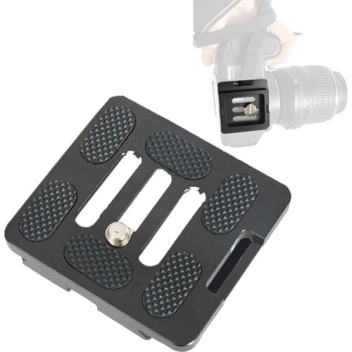 CNC Aluminum Alloy Quick Release Plate Mount Holder Tripod Head for DSLR Cameras Photography Accessories