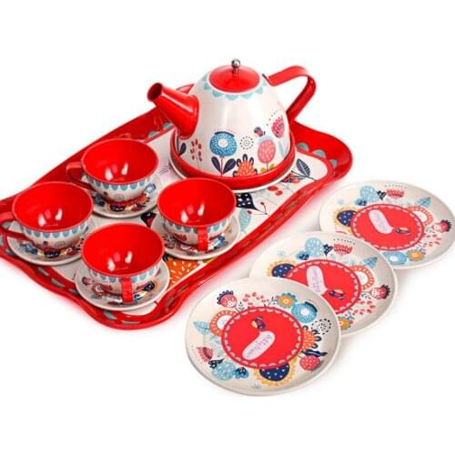 Childrens Simulation Teapot Teacup Pretend Play House Toys Kitchen Toy Set Princesskawaii Birthday Gift Toys for Girls boys