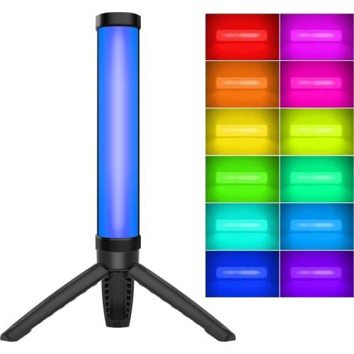 Flashoot RGB Tube Light Soft light Fill light Portable Handheld Photography Lighting Stick Pavotube VS 6C p200