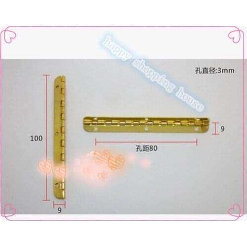 Hardware supplies Cabinet Hinges Furniture Accessories Jewelry Boxes Small iron Hinge Inside 90 degree hinge 100mmX9mmX0.6mm