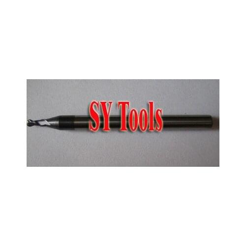 10pcs 1mm 2 Flutes Milling tools Milling cutter Ball nose End Mill CNC router bits hrc55 R1*4*D3*50
