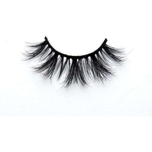 Hot Selling Mink Fur False Eyelashes Naturally Curled Stereo Long Natural Mink Fur False Eyelashes A Pair Makeup Cosmetic Gift