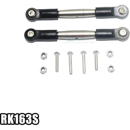 Losi 1/10 Rock Rey Stainless Steel Positive And Negative Front Upper Arm Rod With Nylon Rubber Wave Feet