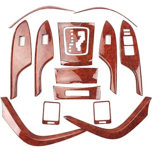 Peach Wood Interior Modification Non-film Central Control Steering Wheel Gear Stickers Sequins For 07-13 Toyota Corolla