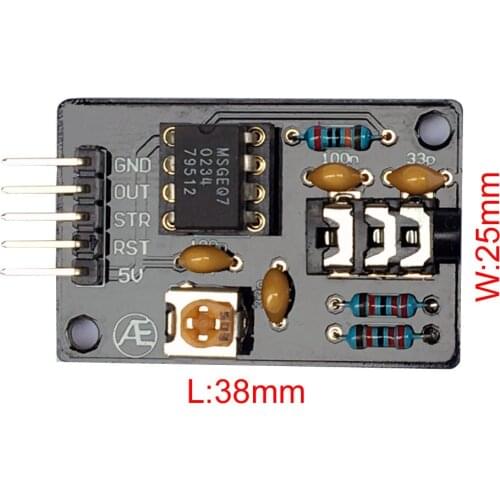 MSGEQ7 Audio Processing Graphics Equalization Filter Signal Analysis Module MCU PIC AVR