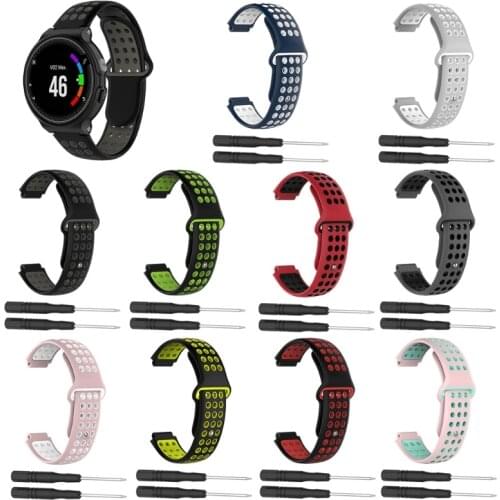 Soft Silicone Replacement Wrist Watch Band bracelet strap For Garmin Forerunner 220 230 235 630 620 735 S20 S5 S6