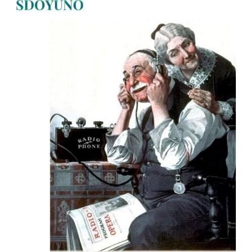 SDOYUNO 60x75cm Coloring By Numbers Figure DIY Painting By Numbers On Canvas Frameless Digital Hand Painting Home Decor