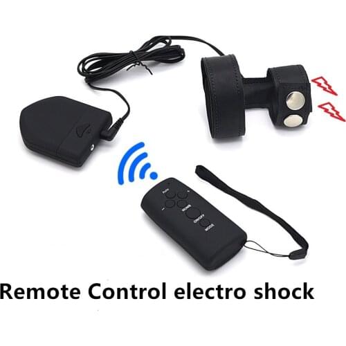 New hot male 6 speed Electro shock penis cock ring remote control wireless electric stimulation BDSM bondage sex toy for man