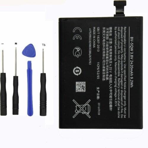 Original BV-5QW phone battery for Nokia Lumia 930 BV5QW 2420mAh