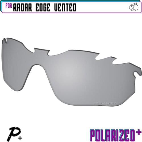 EZReplace Polarized Replacement Lenses for - Oakley Radar Edge Vented Sunglasses - Silver P Plus