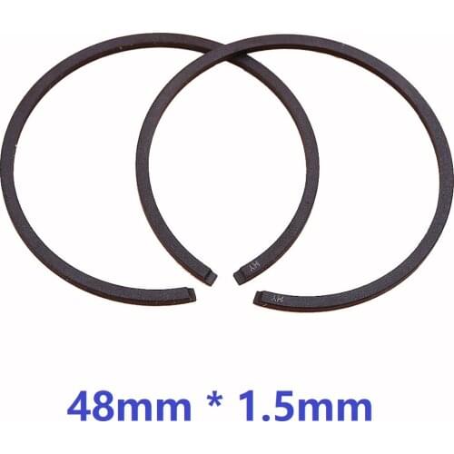 2pcs/lot 48mm x 1.5mm Piston Rings For HUSQVARNA 365 61 261 262 265RX 266 Chainsaw Replacement Parts 503 28 90-15 New