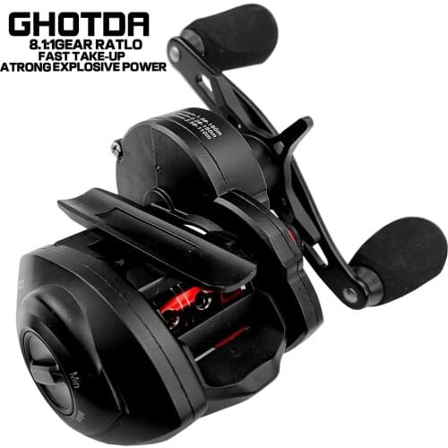 Baitcasting Fishing Reel Max Drag 10KG Magnetic Brake System Baitcast Reel