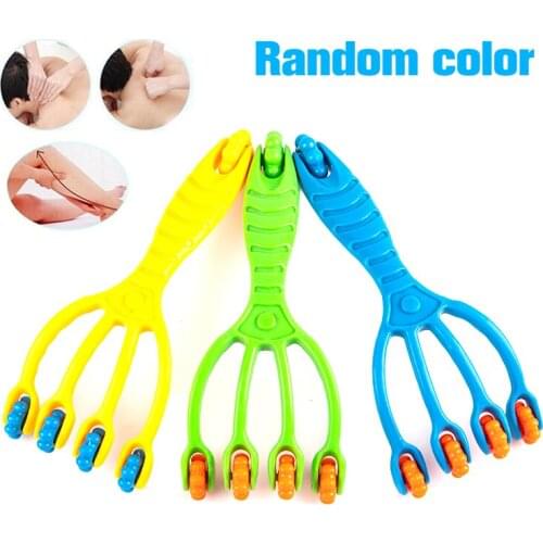 1PCS Four Claw Type Body Massager Neck Back Roller Massager Face Roller Foot Hand Body Neck Head Massage Relaxation Tool