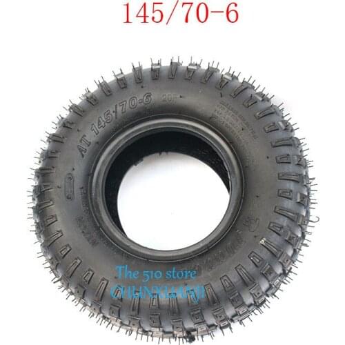 2PCS 2019 hot sale 6 Inch ATV Tubeless Tires 145/70-6 Fit for Four Wheel Vehcile 50cc 70cc 110cc Small ATV Front or Rear Wheels