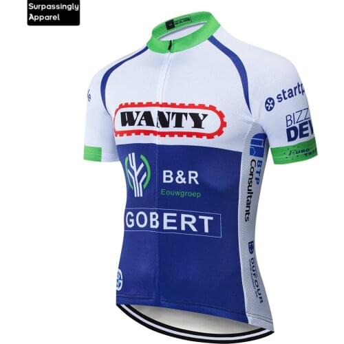 2019 6XL WANTY Blue Cycling Team Clothing Bike Jersey Mens Bicycle Shirts Short Sleeves Cycling Jerseys Bike Top Maillot