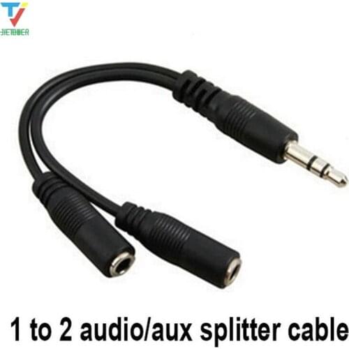 300pcs/lot Wholesale Audio Conversion Cable 3.5mm Male To Female Headphone Jack Splitter Audio Adapter Cable wholesale cheap