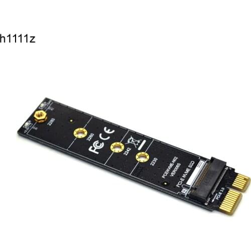 M.2 NVME SSD Adapter NVMe to PCIE 3.0 X1 Full Speed Expansion Card M Key Connector with Heatsink Support 2230 2242 2260 2280 SSD