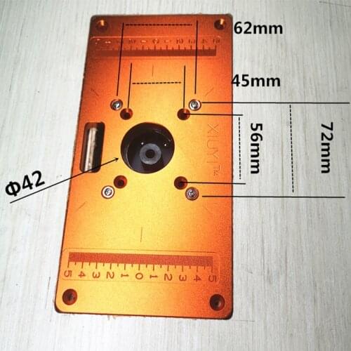 Aluminum Router Table Insert Plate Trimming Machine Flip Plate for Woodworking Benches Woodworking tools