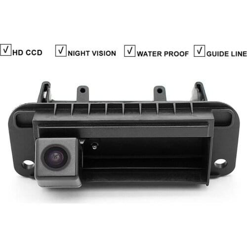 Car Rear View Reverse Camera For Mercedes Benz C Class W204 C180 C200 C260 Trunk Handle Night Vision Waterproof Wide Angle AHD