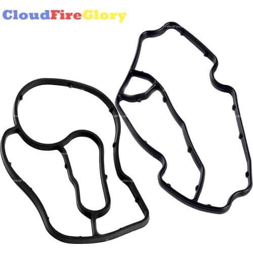 CloudFireGlory For Mercedes E320 For Dodge Sprinter 2500 For Freightliner 3500 3.0L 2007-09 Oil Filter Housing Gaske Set Rubber