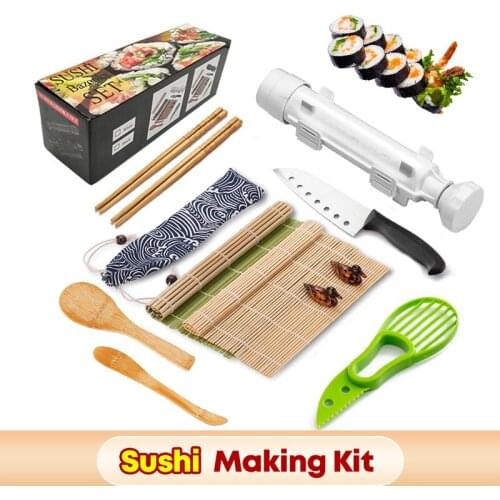DIY 11PCS/Set Sushi Mold Onigiri Rice Ball Food Press Rice Ball Sushi Maker Mold Sushi Kit Japanese Kitchen Bento Accessories