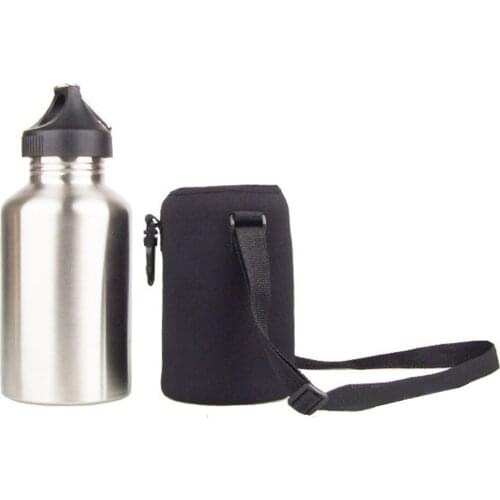 2L/2000ml Travel Stainless Steel Tea Water Bottle Carrier Insulated Bag Holder