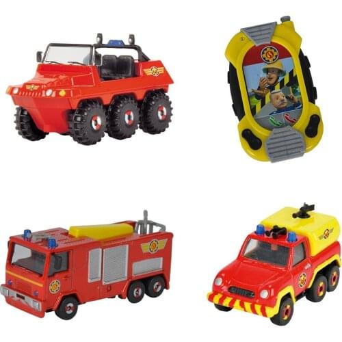 Fireman Sam 4 pcs Set Jupiter + Hydrus + Venüs + Radio Fireman Sam Bundle Set