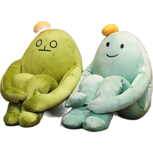 Creative Simulation Cute Humanoid expression Cactus Plush Toys Stuffed Plush Doll Cactus Toy Home Office Ornaments Gift