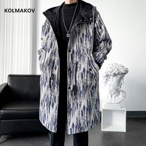 2021 new arrival autumn fashion Classic Long coat men thicken trench coat men,winter mens casual warm jackets full size M-3XL