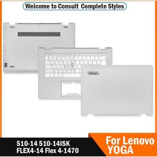 NEW Laptop Case For Lenovo YOGA 510-14 510-14ISK FLEX4-14 Flex 4-1470 Series LCD Back Cover/Palmrest/Bottom Case Cover White