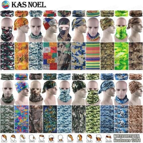 Outdoor Hunting Camo Woodland Camouflage Magic Seamless Tubes Bandanas Military Camo Scarf Bandanas Multifunction Headwear