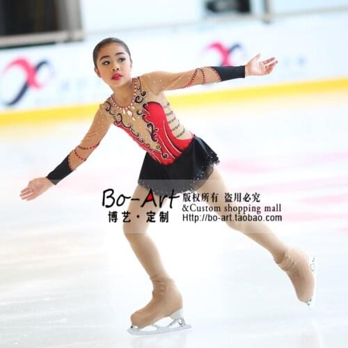 Girls Custom Figure Skating Dresses Graceful New Brand Ice Skating Dresses For Competition DR4119