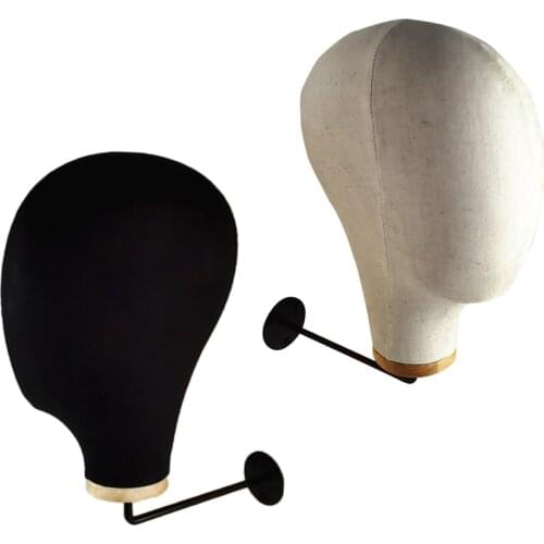 Durable Hat Caps Storage Holder Rack Salon Practice Mannequin Head Wig Hair Display Stand Organizer Wig Hanger for Multiple Wigs