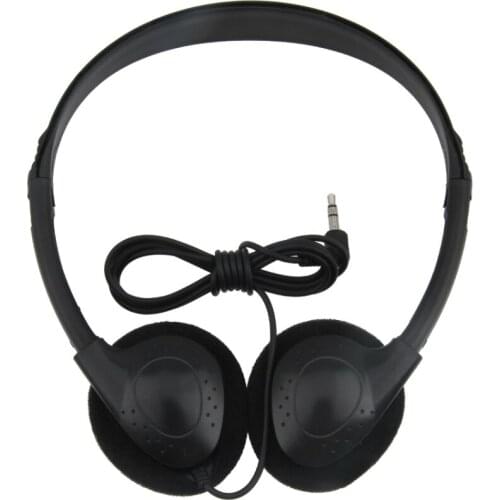 Cheapest 3.5mm Wired Stereo Headphone Noise Cancelling Earphone for Computer Laptop School Company Gift Aviation Headset 50pcs