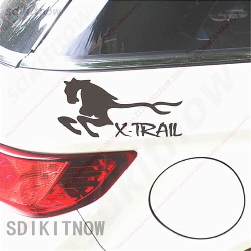 9x20cm horse Sports Sticker Racing Windows Door Body Decal Car Styling For Nissan New Xtrail T30 T31 T32 2013-2019 accessories