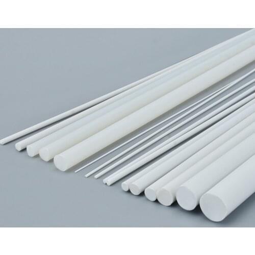 55pcs Mixed ABS Round Rods Sticks Model Making Scenery 500mm Architectural Constructions Dia 0.5-10mm