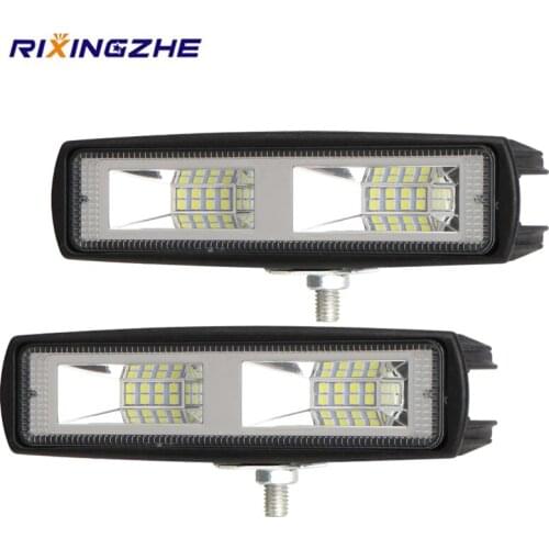 2PCS 12V led bar 48W Wrok Light LED lightbar 2835LED 16SMD for Truck Tractor SUV 4x4 Car Led Headlights Lighting Spot work bar
