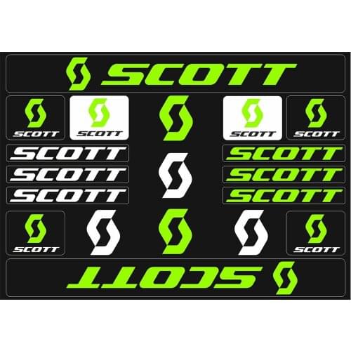 Reflective Scott Stickers for Road Bike Mountain Cycling Sticker MTB Bicycle decals pvc stickers