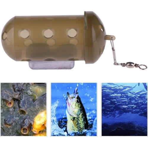 20/30/40/50/60g Carp Fishing Feeder Tool Bait Cage Lure Pit Device w/ Lead Pellet Fish Tackle Pesca Feeding Trough Cage Box Hot