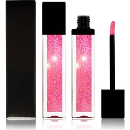21 Colors Available Pearlescent Long-lasting Lip Gloss Own Brand Custom Non-fading Non-stick Cup Waterproof Metal Lip Glaze