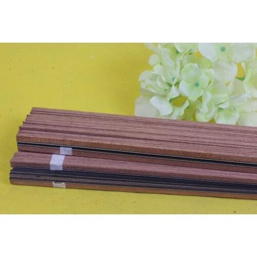 Yinfente 25x Guitar Binding Inlay Body Project Purfling Strip Guitar parts Sapeli inlay 810 x 6 x 1.5mm #30-95