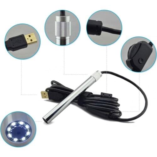 HD USB Digital Zoom Digital Electronic Microscope 1-500X Endoscope Camera Flexible Table Led Lighted Magnifier Magnifying Glass