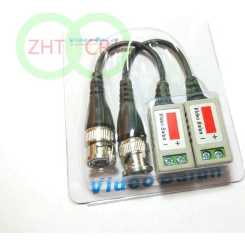 1pair lot Video Balun Twisted Passive Transceiver CCTV UTP BNC DVR Camera Cat5 adapter