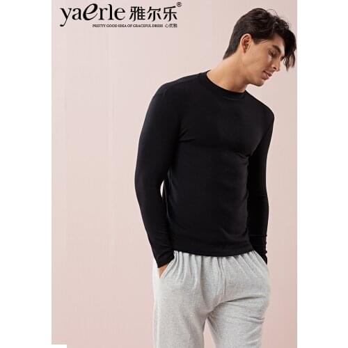 2019 Winter Warm Tops Mens Clothing New Arrival Pullover Men Thermal Underwear Top Soft Warm Long Johns Tmall