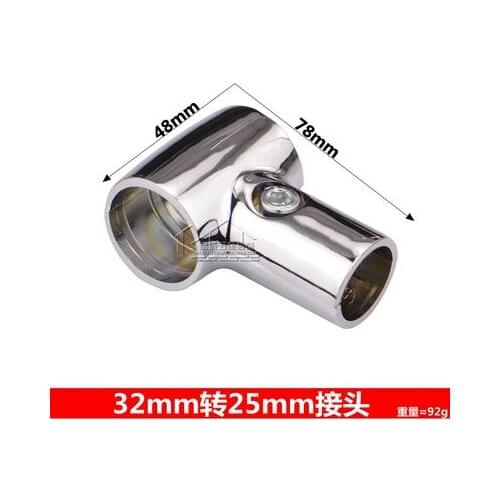 4Pcs/Lot 22mm 25mm 27mm 32mm 50mm tube adapter reducer clamp pipe clamp connector aluminum display fittings