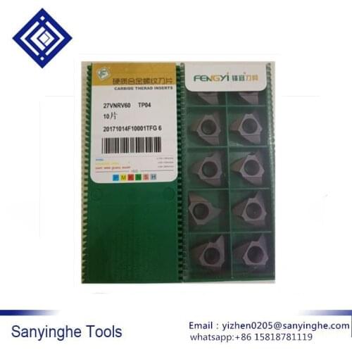 Free shipping high quality 5 pcs/lots 27VNRV60-TP04 carbide turning inserts threading insert