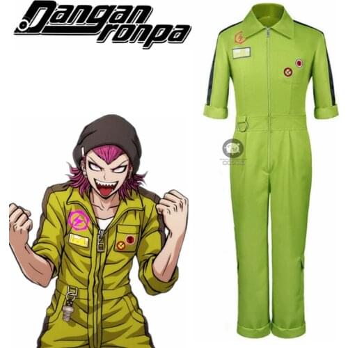 Anime Super DanganRonpa Kazuichi Souda Cosplay Costume Full Set Outfit Men Women Jumpsuit Custom