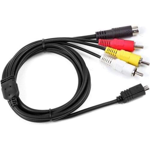 AV A/V Audio Video TV Cable Cord Lead For Sony Handycam DCR-DVD405/e DCR-SR45/e