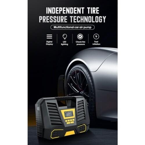 Carsun Car Air Compressor for Car Tires Digital with LED Flashlight Digital Display