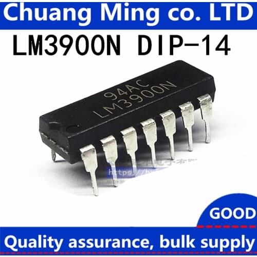Free Shipping 100pcs/lots LM3900N LM3900 3900 DIP-14 In Stock